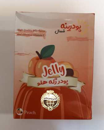 پودر ژله هلو  100 گرمی پودرینه /عدد