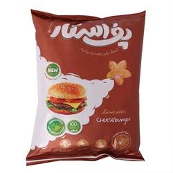 اسنک پفی چهارجوانه باطعم برگر پف‌استار