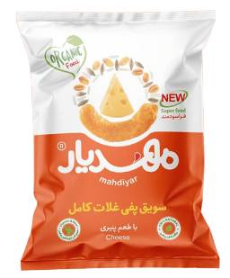 سویق پفی غلات کامل باطعم پنیری مهدیار