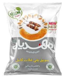 سویق پفی غلات کامل باطعم باربیکیو مهدیار